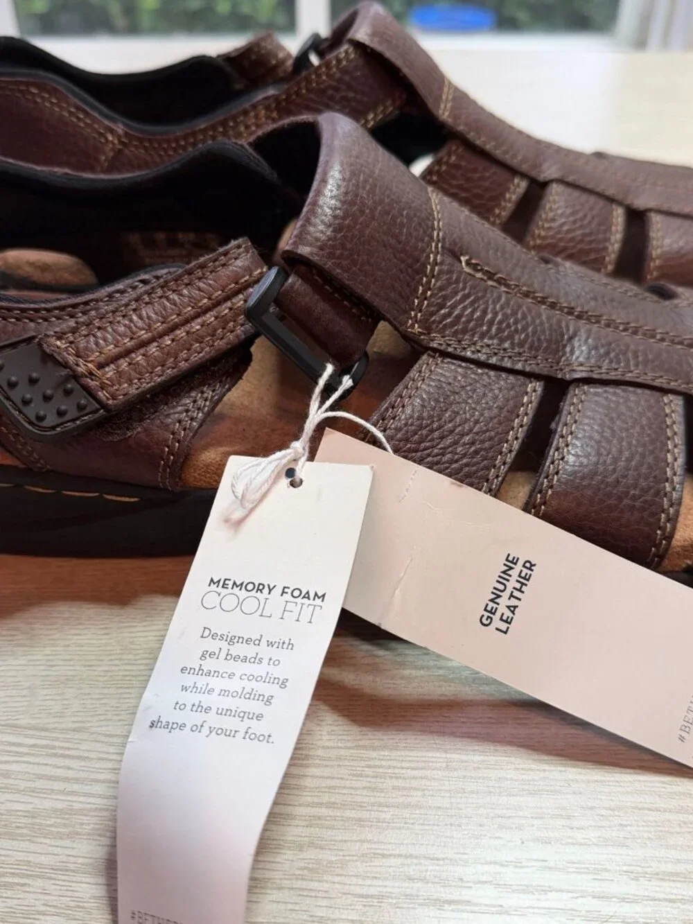 Dr. Scholl's Leather Sandals Brown Size 11M